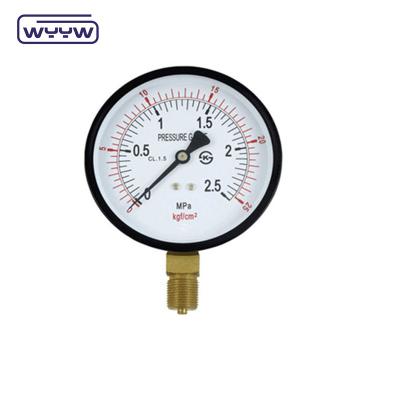 China High Quality Low Cost Glycerin Dial Tire Hydraulic Pressure Gauge Pressure Gauge MPA PSI for sale