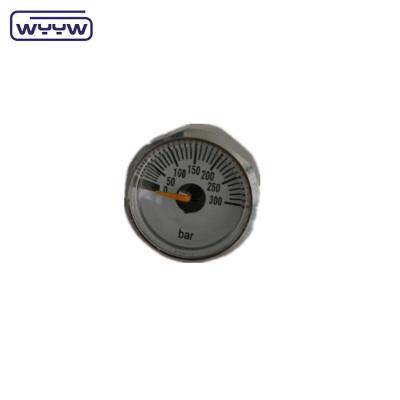 China Chrome Plated Brass Mini 25mm 1 Inch Small Chrome Color Pressure Gauge for sale