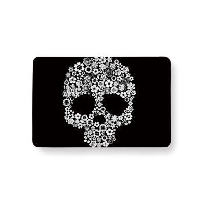 China Travel Drop Shipping Personalized Skulls Printed Outside Door Mats For Dog for sale