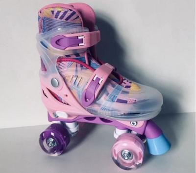 China PP Anti Impact Materail Soybean Luna Roller Quad Roller Skates For Outdoor Roller Derby Men Kids Double Row Luna Wheels Soybean Skates for sale