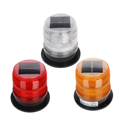 China Mobile Traffic Roadway Safety Red Yellow Led Temporary Traffic Lamp Solar Powered Rotating Flashing Car Warning Light Solar Warning Light for sale