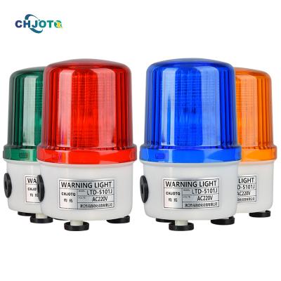 China Hot Selling Products LTD-5101 Traffic Roadway Safety LED Warning Rotating Flashing Light Strobe Sound and Warning Light Security Alarm 12V 24V 220V for sale