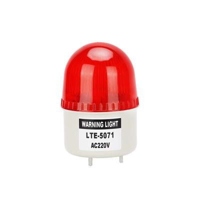 China AC220V DC12V LED traffic roadway safety LTE-5071 small alarm signal light flashing warning light equipment silent warning light for sale