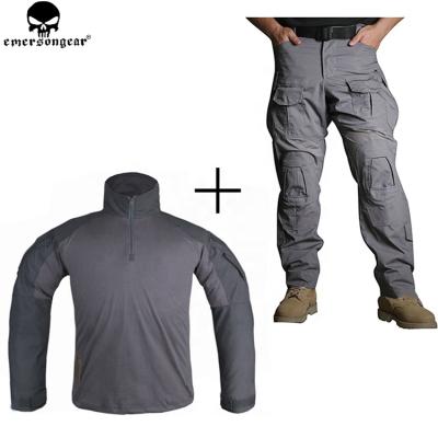 China EMERSONGEAR Anti-UV Hunting Shirt Pants With Knee Pads Combat Suit Military Army Tactical Clothes Pants Multicamo GT for sale