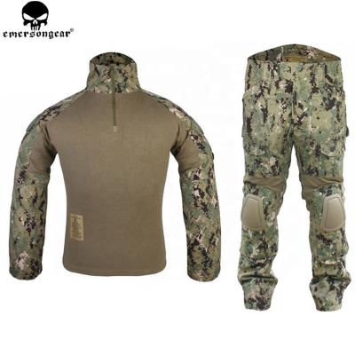 China EMERSONGEAR Gen2 Suit Combat Shirt Anti-UV Tactical Pants With Knee Pads Hunting Paintball AOR2 Airsoft Uniform for sale