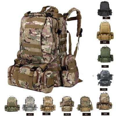 China 50L Outdoor Anti-theft Molle Increasing Rucksack Backpack Tactical Military Assault Camping Bag for sale