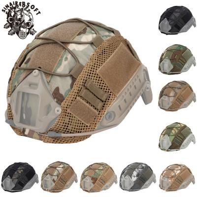 China Half Covered Tactical Helmet Cover For Helmet MH PJ BJ Fast Type CS Airsoft Hunting Paintball Army Helmet Sports Military Safety for sale