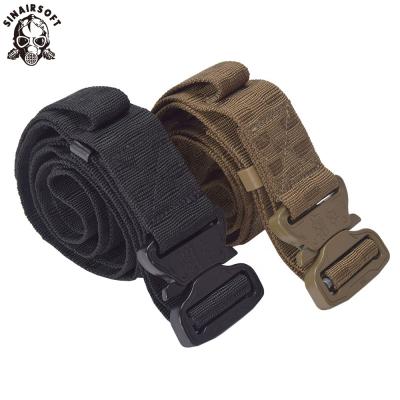 China Mady High Quality Nylon Military Tactical Belt Training Equipment Combat Waist Shooting Nylon Web Belt For Hunting Fishing Camping for sale