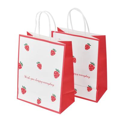 China Recycled Materials Wholesale Custom Printed Luxury Small Shoes Paper Bag Packaging Retail Gift Shopping Paper Bag With Handles for sale