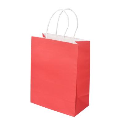 China Recycled Materials Wholesale Shopping Colorful Tote Bag With Logo Custom Printing Kraft Paper Bag for sale