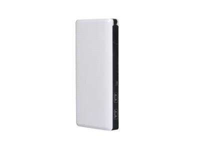 China 18650 Li - ion Cell Big Capacity Power Bank ABS Black White Shell With LED Light for sale