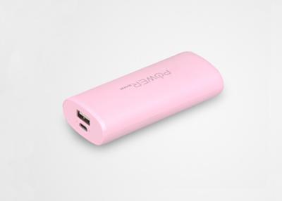 China Banco cor-de-rosa 3600mAh 18650 do poder do Li-íon do ABS mini, banco portátil do poder para dispositivos móveis à venda