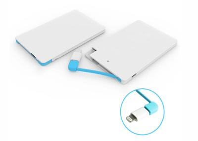 China Ultra slim iPhone / Andriod Cell Phone Power Bank Travel , External Battery Charger for sale