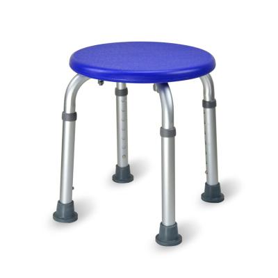 China Elderly And Disabled Bathroom Equipment Adjustable Aluminum Round Bath Chairs, No-slip Elder Shower Stool for sale