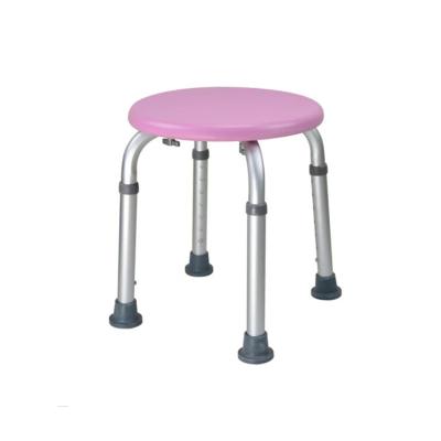 China Aluminum Round Elderly And Disabled Bathroom Equipment Bath Chairs Shower Stool,Adjustable Elder Bathroom Shower Stool for sale