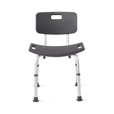 China (Other)Medical Equipments Adjustable Multifunctional Aluminum Bath Seat Stool, Height Adjustable Shower Chair with Backrest for Elderly for sale