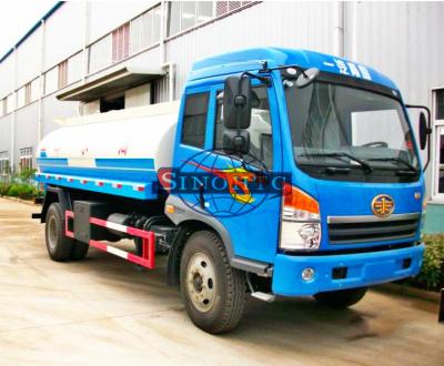 China Brand New Water Tanker Truck 8000 -12000L Volume J5K / Sailong Cabin for sale