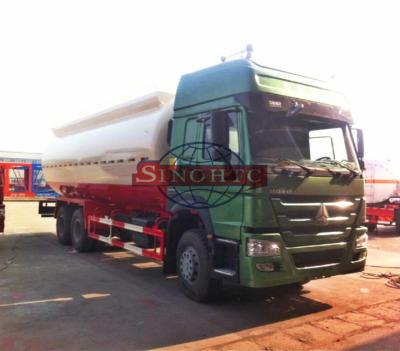 China 25m3 6x4 Cement Tanker Truck , Strong Carbon Steel Tank Cement Carrier Truck for sale