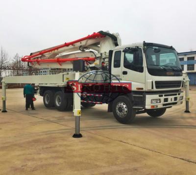 China 38m 42m 48m Cement truck/ Concrete truck , Concrete pump truck , ISUZU Truck mounted pump for sale