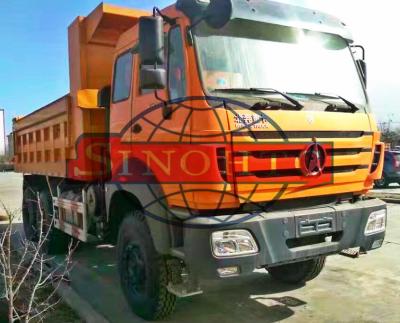 China Utility 3 Axle Dump Truck , 25 Ton Dump Truck With Left / Hand Driving Steering for sale