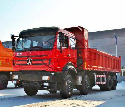 China 8x4 Heavy Duty Dump Truck 4 Axle 12 Wheel 380HP / 273KW Max Horse Power for sale