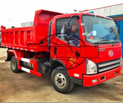 China 2 Axles 4 X 2 3.5 Ton Tipper Truck , Right Hand Driving Light Tipper Truck for sale