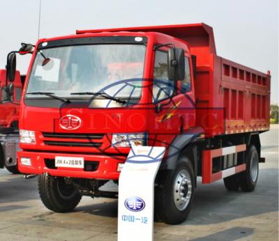 China 12 Tons Light Duty Dump Trucks Customized Dump Body Size Six Wheels for sale