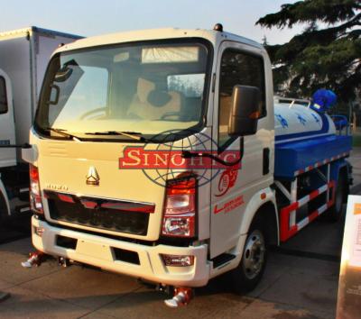 China 3 - 5 Ton Water Tanker Truck Hydraulic Steering Two Axle ZZ5073 Chassis for sale