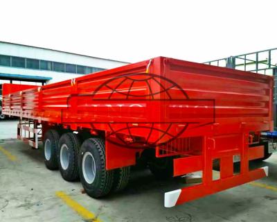 China Side Wall Flatbed Container Semi Trailer 12.00R20 Tire Model ISO9001 Approval for sale