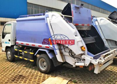 China Compactor Waste Collection Trucks 3 - 5 Tons Loading 4m3 Volume Light Duty for sale