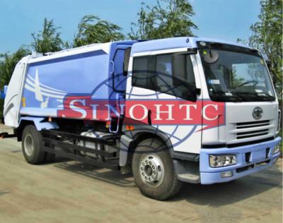 China Japan Tech Compression Garbage Truck , 12 - 15 M3 Rubbish Compactor Truck for sale