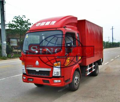 China 2 - 3 Tons Light Duty Cargo Van Box Truck , 90HP 4x2 Commercial Box Truck for sale