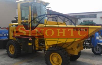 China Construction Site Skip 5 Ton Dumper , Mini 2 Axles Articulated 4x4 Dumper for sale