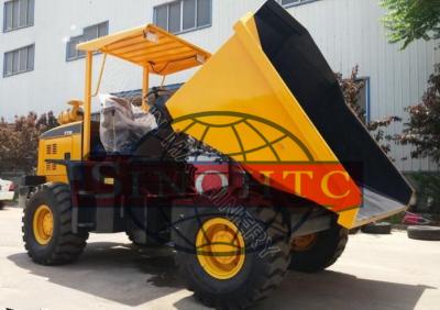 China 5 Ton Light Duty Dump Trucks 4WD Wheel Site Dumper Truck With Detuz Engine for sale