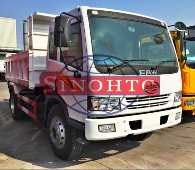 China Strengthened Lightweight Dump Trucks , 4x2 Driving Type 2 Axle Dump Truck for sale