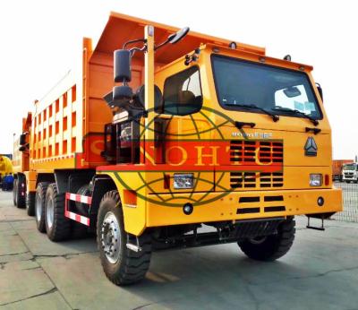 China GVW 60 ton dump truck , 6x4 Strengthened heavy tipper trucks for Mining site for sale