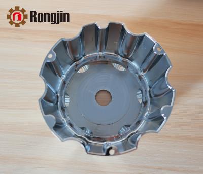 China Auto Tuning ABS Plastic Parts 128.1mm ABS Chrome Center Cap for sale