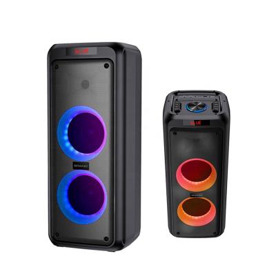 China Yes Surround LED Lights 400W Dual 6.5 Inch Wireless Speaker With 4 LED Clears for sale