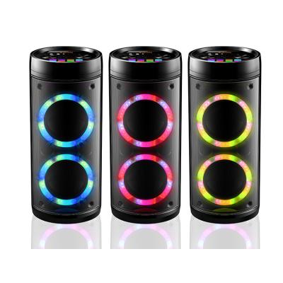 China 6.5 Inch Yes Dual Lights 40W Colorful Outdoor Karaoke Party Speakers for sale