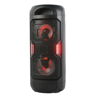 China Round LED Flashing Light Tower Speaker Barrel Speaker Support BT/TF/FM/TWS for sale