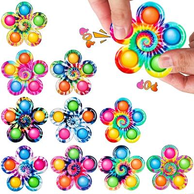 China Hot Selling Amazon Sensory Toys Hand Spinner Shaker Noise Hand Spinner Dye Knotting Simple Dimple Push Bubble Popper Popping Sensory Toys For Relaxation for sale