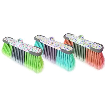 China Right hot floor cleaning tools with print plastic broom for sale