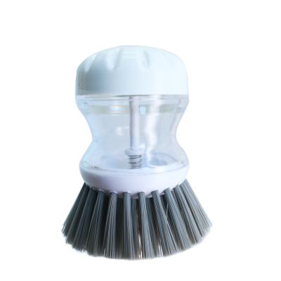 China Sustainable Wash Up Scrubbing Brush Pot Cleaning Brush Kitchen Sink Cleaner Pot Brush for sale