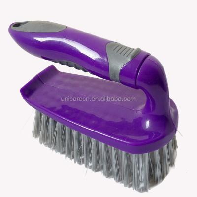 China Sustainable Plastic Cleaning Tool Iron Scrub Brush for sale