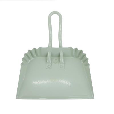 China Beautiful and Strong Metal Dustpan Iron Home Dustpan with Short Handle for sale