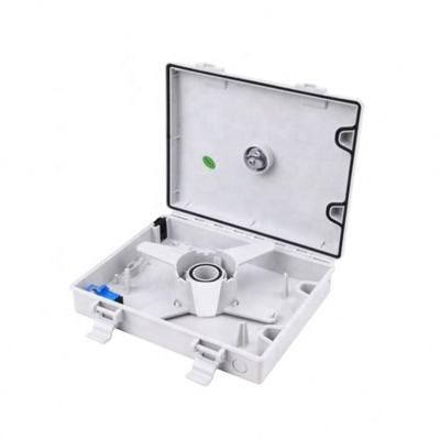 China Singlemode multi mode indoor plastic dust cover 1port 2core terminal TB fiber ATB white plastic box for sale