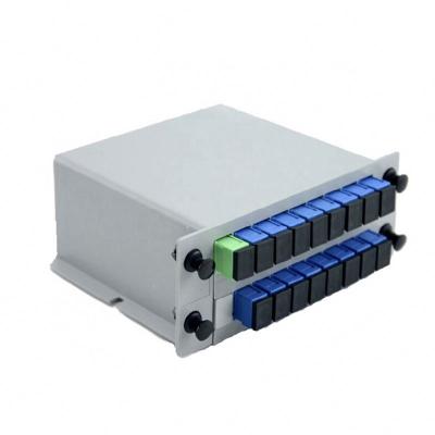 China FTTH Box 1:16 Singlemode Splitter LGX 1*16 Fiber Optic Splitter SC/APC PLC Splitter 1x16 for sale