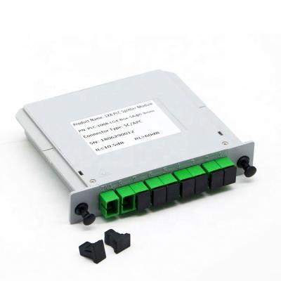 China FTTH KEXINT GPON 2 Network PLC Fiber Optic LGX Splitter Slot Cassette Aluminum Chassis for sale