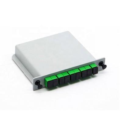 China Cassette Type 1x4 1x8 1x16 SC UPC Fiber Optic PLC Lgx Splitter FTTH FTTH Lgx Box for sale