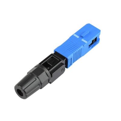 China Indoor Fiber FTTH Fiber Optic 60mm SC UPC Quick Connector Drop Cable for drop cable conector rapido de fibra optica quick connector for sale